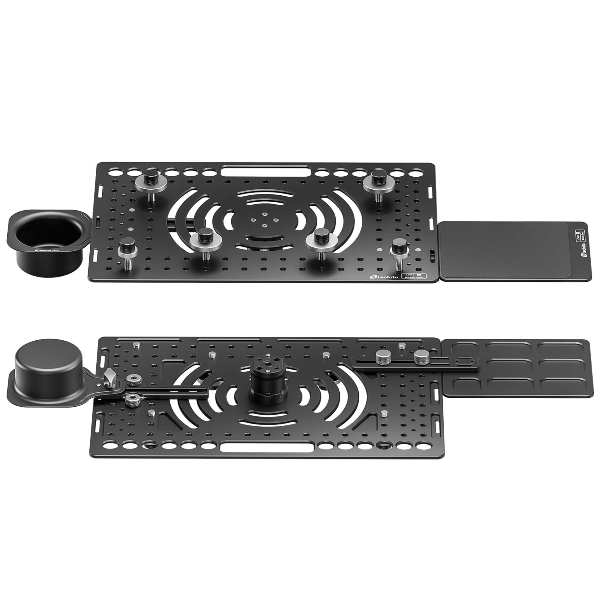 Leofoto LCH-3 Kit Laptop Tray with Mouse Pad Deck and Cup Holder - Image 2