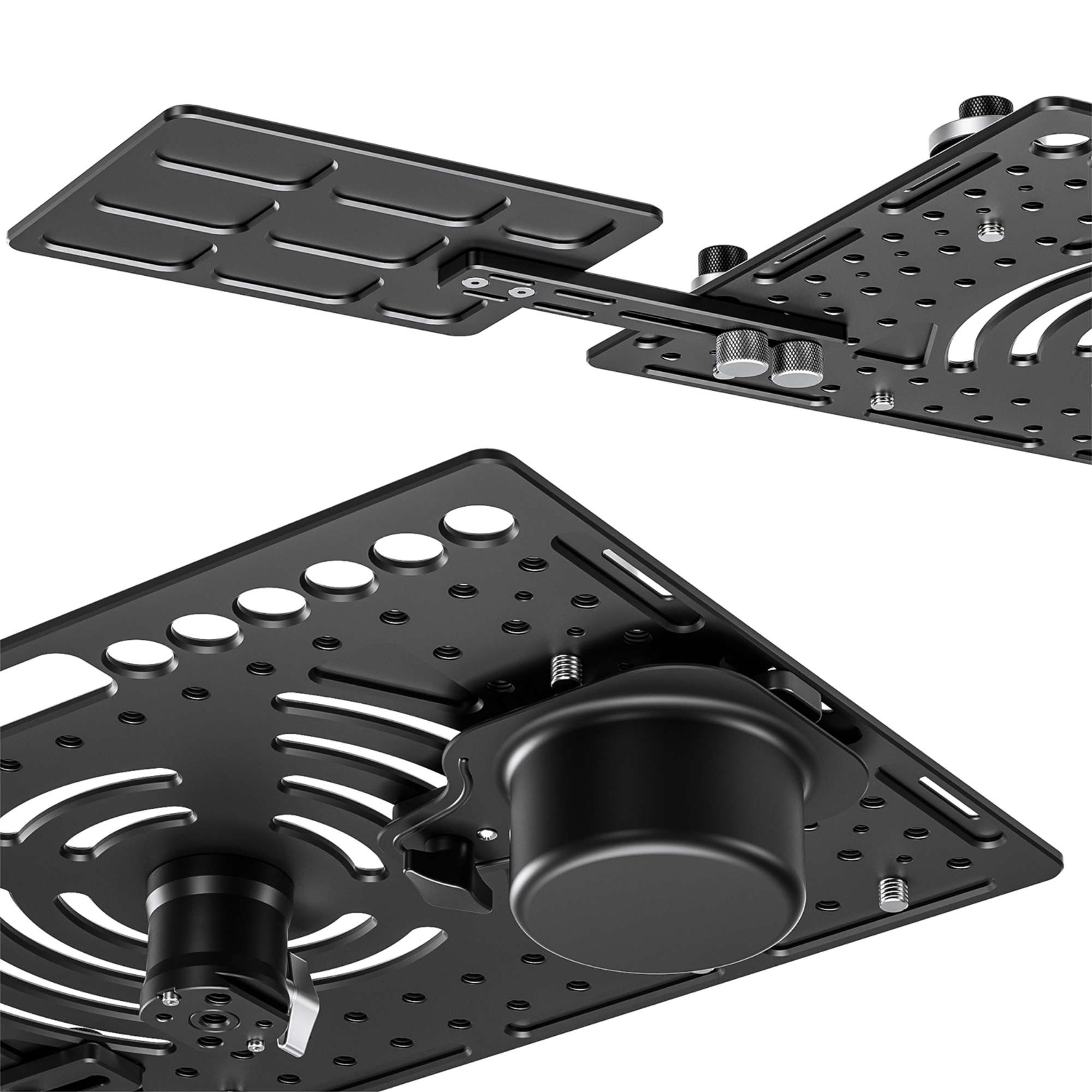 Leofoto LCH-3 Kit Laptop Tray with Mouse Pad Deck and Cup Holder - Image 4